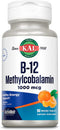 KAL Vitamin B12 Methylcobalamin 1000mcg, Healthy Energy, Metabolism, Nerve & Red Blood Cell Support, 90 Servings
