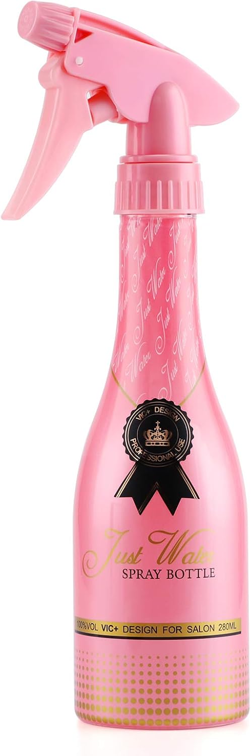 Segbeauty Adjustable Spray Bottle, 9.8oz Rose Pink Plastic Plant Mister with Fine Mist to Stream Settings, 280ml