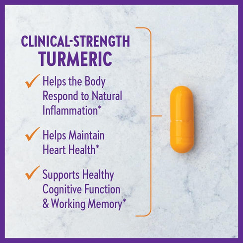 New Chapter Turmeric Supplement - One Daily, Heart, Brain & Healthy Inflammation Support, 120 Count (4 Month Supply)