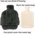 HZACHYX Soft Large Foot Cover, hot Water Bottle and Cold Water Bottle for feet, Warm Foot Cushion, Rubber Cold/hot