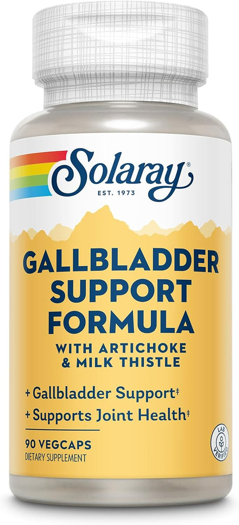 Gallbladder Support Formula, SOLARAY, Healthy Gallbladder & Liver Support, 30 Servings, 90 VegCaps