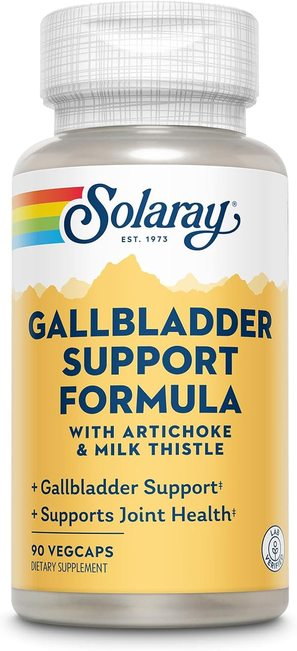 Gallbladder Support Formula, SOLARAY, Healthy Gallbladder & Liver Support, 30 Servings, 90 VegCaps