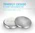 Tenergy CR2450 Battery, 3V Lithium Coin Cell for Car Key Fob, 10 Count (Pack of 2)