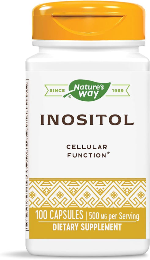 Nature's Way Inositol, 500 mg per Serving, 100 Capsules