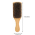 ZJchao Double Sided Beard Brush, Men's Mustache Brush with Wooden Handle, Bristle Nylon Mustache Comb for Beard Care