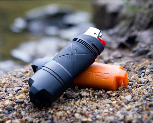 EXOTAC fireSLEEVE Waterproof Lighter Holder Case, No Lighter Included, Black