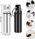2 Pack Small Pocket Pill Box Keychain, Portable Mini Aluminium Pill Organizer for Travel (Black & White)