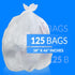 Reli. 40 to 45 Trash Bags Heavy Duty | 125 Trash Bags | Super Sizeable Clear Garbage Bags for Serious Cleanup by Reli.