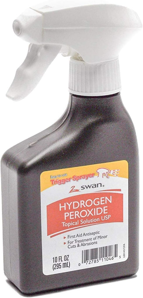 Swan 10 Ounce (295 Mililiter) Hydrogen Peroxide Trigger Sprayer First Aid Antiseptic -
