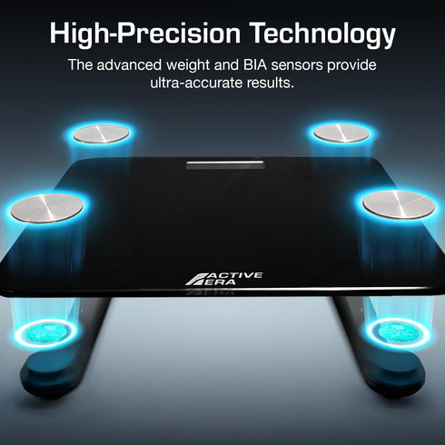 Active Era Digital Bathroom Bluetooth Scales, Weight and Body Fat Scale - Fit Track Scale Calculates BMI, Body Fat