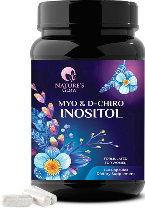 Myo-Inositol & D-Chiro Inositol Blend, 120 Capsules | Hormone Support for Women | Premium 40:1 Ratio