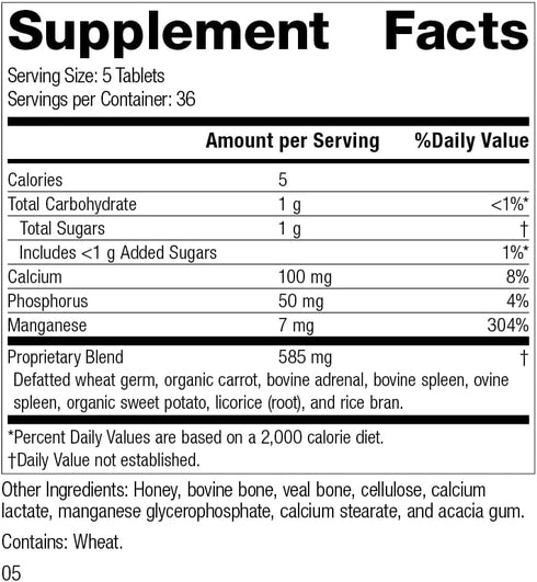 Standard Process Bio-Dent Whole Food Supplement for Skin, Muscle, and Bone Health, 180 Tablets