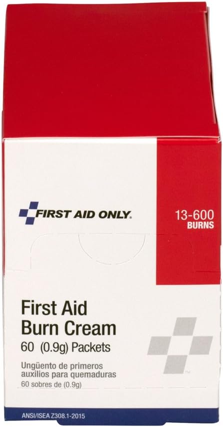 Pac-Kit 13-600 First Aid/Burn Cream, 0.9 gm Packet, Box of 60