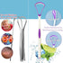 Tongue Scraper Cleaner, 100% BPA Free Tongue Scrapers for Adults, Kids, Healthy Oral Care, Easy to Use, Help Fight Bad