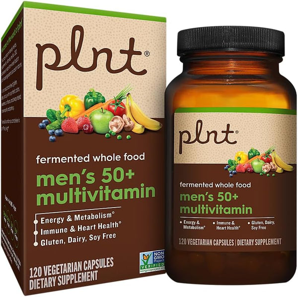 Fermented Whole Food Men’s 50+ Multivitamin - 120 Vegetarian Capsules