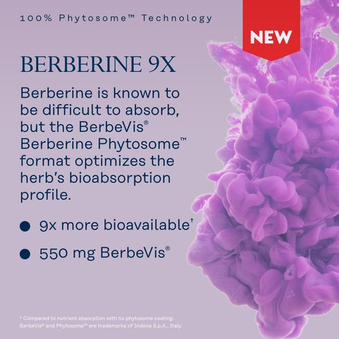 SOLARAY Berberine Phytosome, 9X Absorption, Vegan, 30 Servings, 60-Day Guarantee