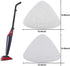 VCLENA 3 Pack Microfiber Steam Mop Replacement Refill Refills Triangle Mop Pads Fit for Steam Mop Cleaner,White Mop