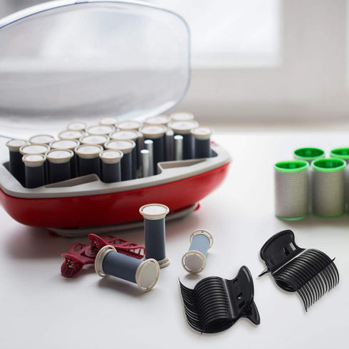 Syhood 10 Pieces Hot Roller Clips - Plastic Hair Curler Claw Clips Replacement for Women Hair Section Styling