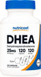 Nutricost DHEA 25mg, 120 Capsules - Gluten Free, Soy Free, Non-GMO Supplement