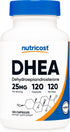 Nutricost DHEA 25mg, 120 Capsules - Gluten Free, Soy Free, Non-GMO Supplement