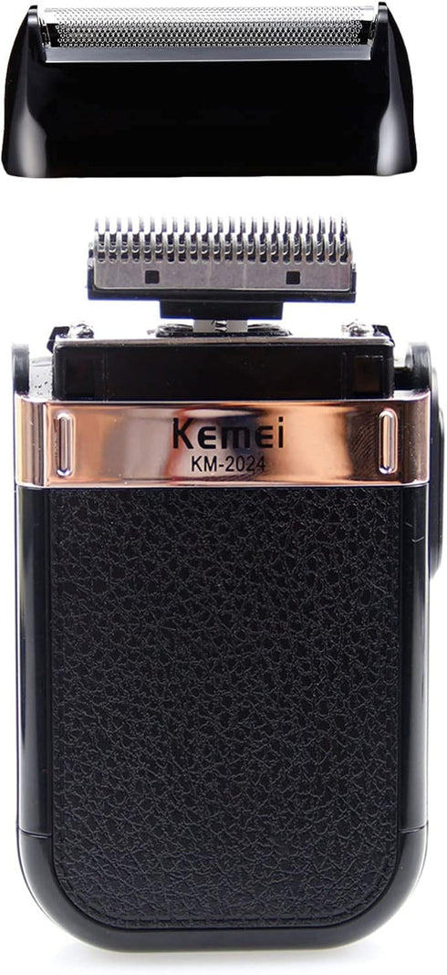 KEMEI Men's Electric Razor - Waterproof Cordless Precision Beard Trimmer, USB Rechargeable Grooming Razor