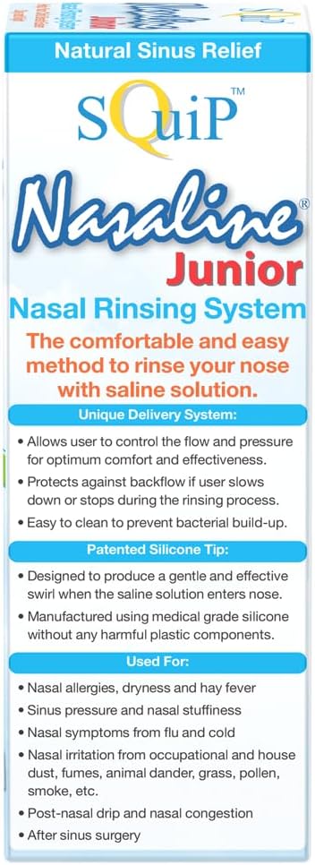 Squip Nasaline Junior Nasal Rinsing System, 3.1 Fl Oz (Pack of 1)
