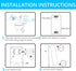 KiaoTime Bathroom White Noise Machine for Privacy - Bathroom Noise Blocker - Toilet Restroom Sound Machine of Running
