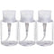 Pack of 3 Nail Polish Remover Pump Empty Dispenser Bottle for Alcohol, Acetone, 150ml, Clear Top Cap