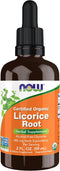 NOW Supplements Certified Organic Licorice Root | 2 fl. oz
