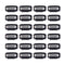 YANTAISIYU 24 pcs/lot 32mm 9-teeth Metal Wig Clips with Rubber Stopper, Invisible Hairpiece Accessories in Black