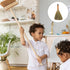 Veemoon 4 Pcs Handheld Cleaning Broom, Small Whisk Broom, Rustic Mini Straw Broom for Indoor Outdoor Home Dusting