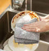 HPLRZXI 60 count 4 2 5 Pack Tear-Free Gallon Trash Bag with Drawstring + pairs Kitchen Dishwashing Gloves + Cleaning