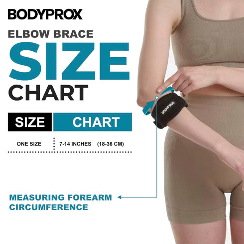 Bodyprox Elbow Brace 2 Pack for Pain Relief from Tennis & Golfer's Elbow