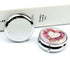 JEKYQ 3 Pillbox Pill Box Pill Case for Woman Weekly Pill Organizer with Compartments Card Heart Shape Flowers Small
