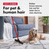 13 Inch Rubber Broom & Squeegee - 100% Natural Rubber with Aluminum Anti-Rust Handle for Hair Removal