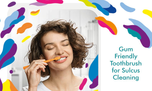 Curaprox CS 5460 Ultra-Soft Toothbrush for Adults - Compact, Slightly Angled Head for Improved Oral Health