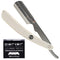 Parker SRW Professional Straight Razor with Stainless Steel Blade Arm and 100 Single Edge Blades for a Smooth, Barber