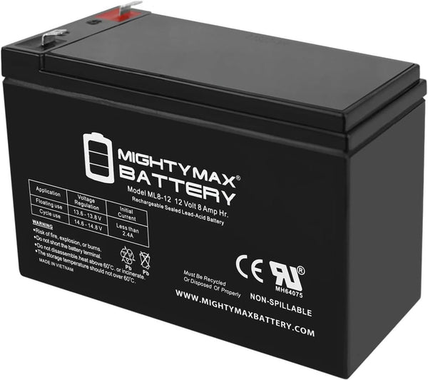 Mighty Max Battery 12V 8Ah Battery Replacement for APC BK500MC UPS