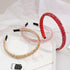 Ruihfas Fashion Sparkle 4 Rows Crystal Rhinestone Headbands, Beaded Hair Hoop Band (Black)