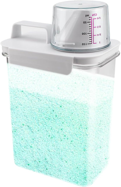 Laundry Detergent Dispenser for Laundry Room - For Detergent, Softener, Bleach, Powder, Soda, etc. (1800ml)