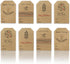 Boho Christmas Gift Tag Adhesive Stickers – 2 x 3 Inch Labels, Roll of 100 with Minimalist Designs, Made in USA