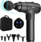AERLANG Massage Gun for Athletes, Deep Tissue Muscle Back Massage, Percussion Massager with 6 Heads & 20 Speed, Carry
