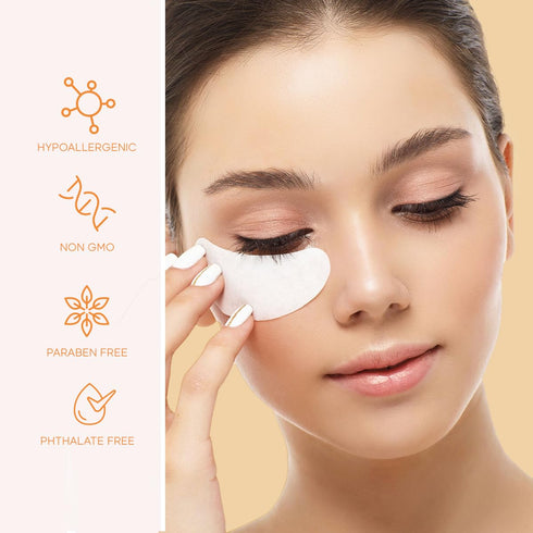 Vitamin C and Collagen Under Eye Patches, Anti-aging & Firming Pads for Dark Circles, 5 Pairs