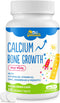 500 MG Calcium Supplement with Vitamin D3 & K2, Zinc, Magnesium & Prebiotics - Kids Vitamins for Bone Strength, 60 Tabs