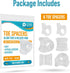 5 STARS UNITED Toe Spacers for Men & Women, 4 Big and 2 Pinky Gel Separators for Overlapping Toes, Clear