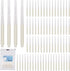 Interdental Brush, 80pcs Disposable Toothpick Dental Flossing Tools, Oral Hygiene Flosser Tooth Cleaning Head (White
