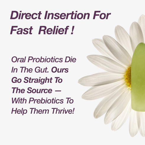 Vaginal Suppositories. BV Prevent. Vaginal Synbiotic for PH Balance and Odor Control. Probiotic and prebiotic