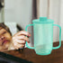 iplusmile Adult Sippy Cups, Plastic Mug with 2 Handles, Spill Proof Drinking Cups for Elderly Care