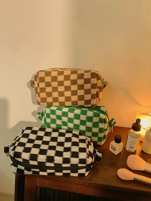 XPONNI Small Cute Makeup Bag, Y2K Accessories Aesthetic Cosmetic Bag for Purse