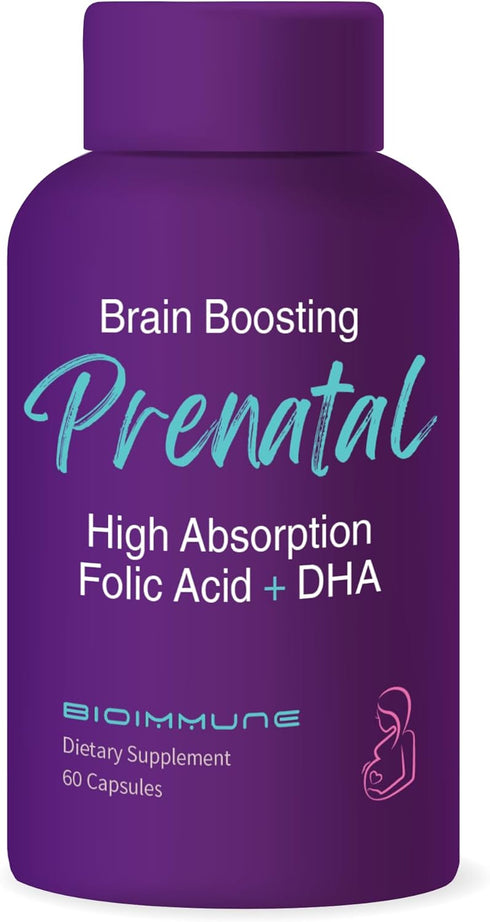 Ultra Strength Bio-Available Prenatal Vitamins for Women, Naturally Occurring Methylated Folate, DHA Omega 3
